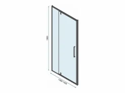 Rea Cabina De Ducha Rapid Swing 70x80 Black Negro Online