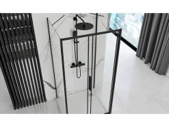 Rea Cabina De Ducha|Cabina De Ducha Rapid Slide 160x80 Black