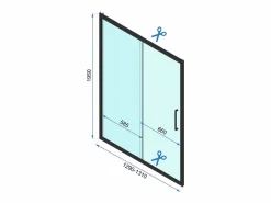 Cabina De Ducha Rapid Slide 150x80 Black^Rea Discount