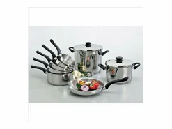 Lacor Cacerola Studio 12cm de acero inoxidable 18/10 con mango ergonómico de baquelita negra Discount