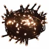 vidaxl Guirnalda Luminosa|Cadena de luces 400 LEDs 40 m 8 efectos de luz blanco cálido