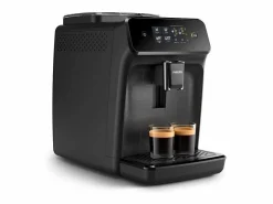 Philips Cafetera espresso con molinillo y espumador de leche - EP1200 - Negra Negro