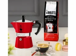 Bialetti Pequeño Electrodoméstico|Cafetera Italiana Moka Express 6T Roja - Tradición Italiana en Color!
