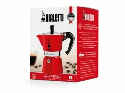 Bialetti Pequeño Electrodoméstico|Cafetera Italiana Moka Express 6T Roja - Tradición Italiana en Color!