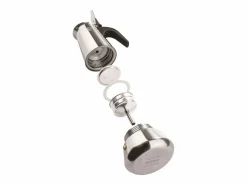 Cafetera Italiana Pezzetti Steelexpress 6 Tazas Acero Inoxidable Todos Fuegos Inducción Azul Índigo Gris Best