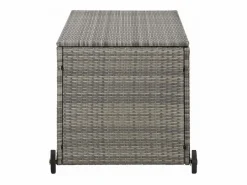 vidaxl Baúl De Jardín|Caja almacenaje jardín ratán sintético claro 120x65x61 cm