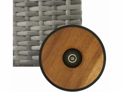 vidaxl Baúl De Jardín|Caja almacenaje jardín ratán sintético claro 120x65x61 cm