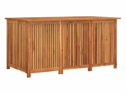 vidaxl Caja de almacenaje de jardín madera maciza acacia 150x80x75 cm Color natural claro New