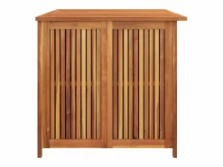 vidaxl Caja de almacenaje de jardín madera maciza acacia 150x80x75 cm Color natural claro New