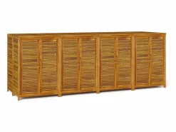 Caja de almacenaje de jardín madera maciza acacia 280x87x104 cm^vidaxl