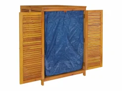 Caja de almacenaje de jardín madera maciza acacia 280x87x104 cm^vidaxl
