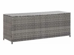 Caja de almacenaje de jardín ratán sintético 150x50x60 cm^vidaxl New