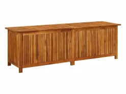Caja de almacenaje de jardín madera maciza acacia 175x50x58 cm^vidaxl