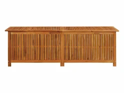 Caja de almacenaje de jardín madera maciza acacia 175x50x58 cm^vidaxl