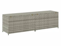 Caja de almacenaje de jardín ratán sintético 200x50x60 cm^vidaxl Hot