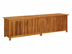 vidaxl Caja de almacenaje de jardín madera maciza acacia 200x50x58 cm Color natural claro Hot