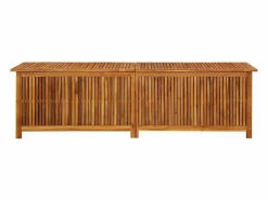 vidaxl Caja de almacenaje de jardín madera maciza acacia 200x50x58 cm Color natural claro Hot