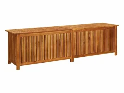 vidaxl Caja de almacenaje de jardín madera maciza acacia 200x50x58 cm Color natural claro Hot