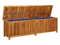 vidaxl Caja de almacenaje de jardín madera maciza acacia 200x50x58 cm Color natural claro Hot