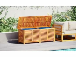 vidaxl Baúl De Jardín|Caja de almacenaje de jardín madera maciza acacia 113x50x56 cm