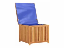 Caja de almacenaje de jardín madera maciza acacia 75x75x58 cm^vidaxl