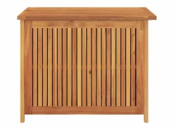 Caja de almacenaje de jardín madera maciza acacia 75x75x58 cm^vidaxl