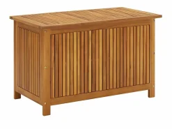 vidaxl Caja de almacenaje de jardín madera maciza acacia 90x50x58 cm Color natural claro Best
