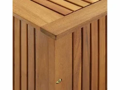vidaxl Caja de almacenaje de jardín madera maciza acacia 90x50x58 cm Color natural claro Best