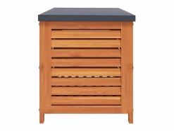 Caja de almacenaje de jardín madera maciza eucalipto 90x48x55cm^vidaxl New
