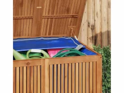 vidaxl Baúl De Jardín|Caja de almacenaje de jardín madera maciza acacia 200x80x75 cm