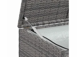 Caja de almacenaje de jardín ratán sintético 120x50x60 cm^vidaxl Best