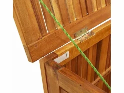 Caja de almacenaje de jardín madera maciza acacia 113x50x58 cm^vidaxl Online
