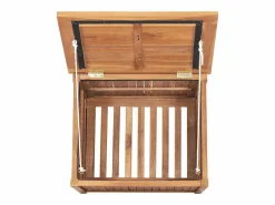 vidaxl Baúl De Jardín|Caja de almacenaje de jardín madera maciza de teca 60x50x58 cm
