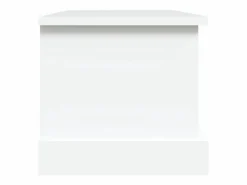 Caja de almacenaje de madera de ingeniería blanca 50x30x28 cm^vidaxl Discount