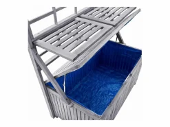 Caja de almacenaje de madera maciza de acacia 99x55x160 cm^vidaxl Online