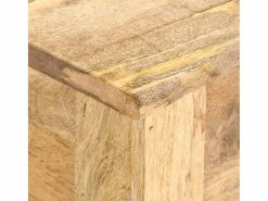 Caja de almacenaje de madera maciza de mango 99x35x48 cm^vidaxl Outlet