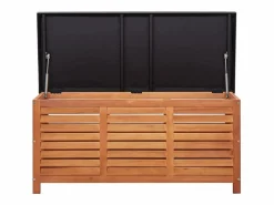vidaxl Baúl De Jardín|Caja de almacenaje jardín madera maciza eucalipto 117x50x55 cm