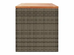 vidaxl Baúl De Jardín|Caja de almacenaje jardín madera acacia ratán 220x50x54cm