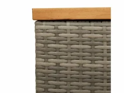 vidaxl Baúl De Jardín|Caja de almacenaje jardín madera acacia ratán 220x50x54cm