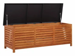 vidaxl Baúl De Jardín|Caja de almacenaje jardín madera maciza eucalipto 150x50x55 cm