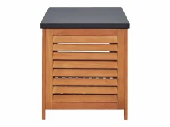 vidaxl Baúl De Jardín|Caja de almacenaje jardín madera maciza eucalipto 150x50x55 cm