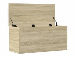 vidaxl Caja de almacenaje madera ingeniería roble Sonoma 100x42x46 cm Color natural claro Discount