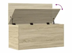 vidaxl Caja de almacenaje madera ingeniería roble Sonoma 100x42x46 cm Color natural claro Discount