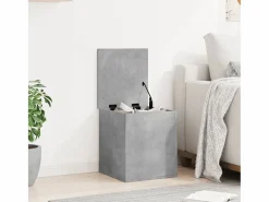 Caja de almacenaje madera ingeniería hormigón 40x42x46 cm ES411219 Gris Discount