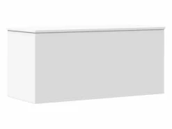 vidaxl Baúl Y Arcón|Caja de almacenaje madera de ingeniería blanca 100x42x46 cm