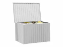 vidaxl Caja de almacenaje para jardín 149x99x93 cm Gris Hot