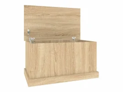 vidaxl Caja de almacenaje roble Sonoma 70x40x38 cm madera de ingeniería Color natural claro Sale