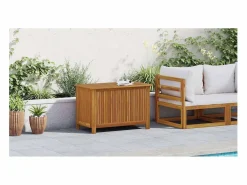 Armario De Jardín|Caja de almacenamiento de jardín 90x50x58 cm madera maciza de acacia