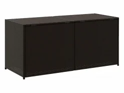Caja de almacenamiento de jardín marrón de 283 l de resina tejida Marru00f3n New
