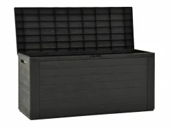 vidaxl Caja de almacenamiento de jardín 116x44x55 cm Gris antracita